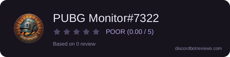 Rating widget preview for PUBG Monitor#7322