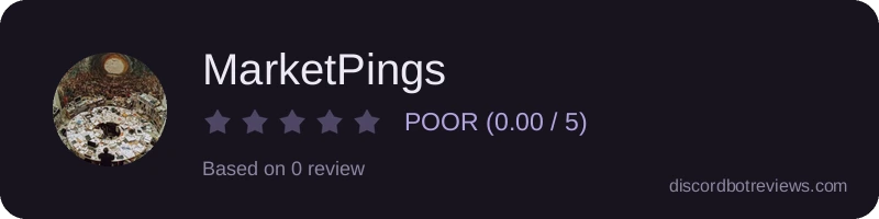 Rating widget preview for MarketPings
