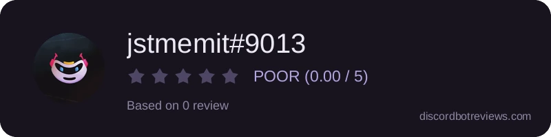 Rating widget preview for jstmemit#9013