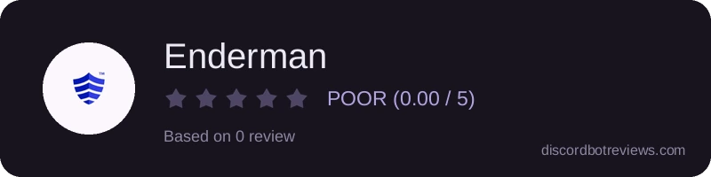 Rating widget preview for Enderman
