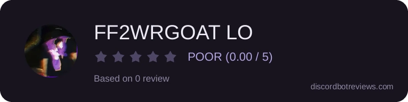 Rating widget preview for FF2WRGOAT LO