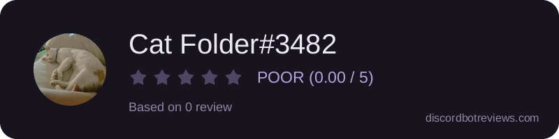 Rating widget preview for Cat Folder#3482
