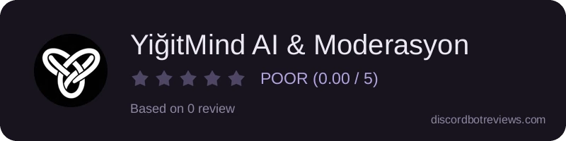 Rating banner for YiğitMind AI & Moderasyon