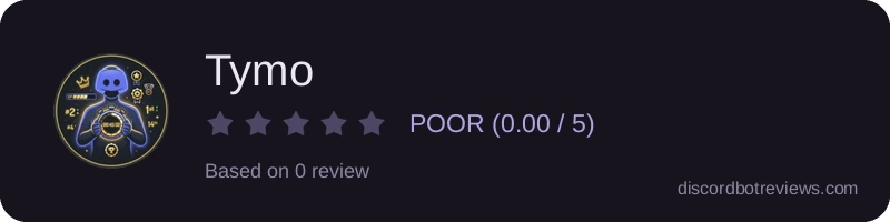 Rating widget preview for Tymo