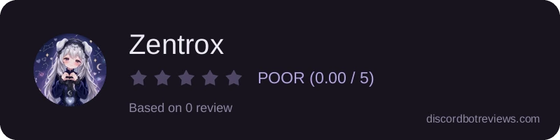 Rating banner for Zentrox