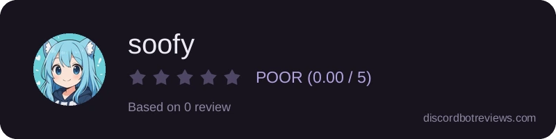 Rating widget preview for soofy