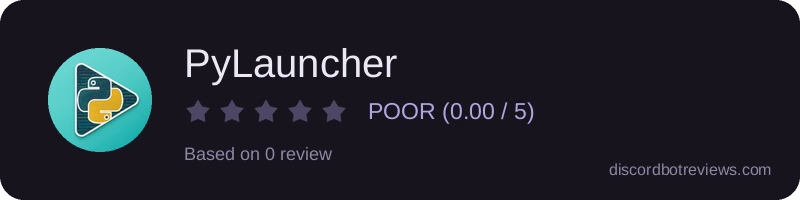 Rating widget preview for PyLauncher