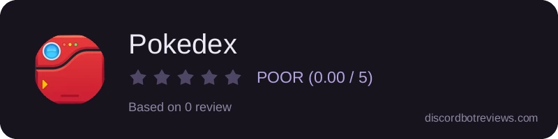 Rating widget preview for Pokedex