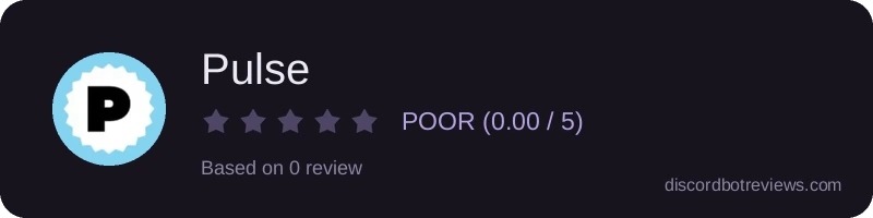 Rating widget preview for Pulse