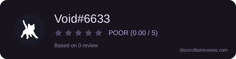 Rating widget preview for Void#6633