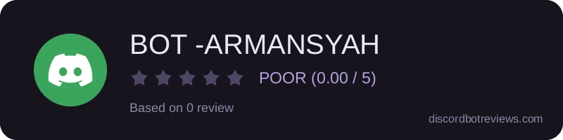 Rating widget preview for BOT -ARMANSYAH