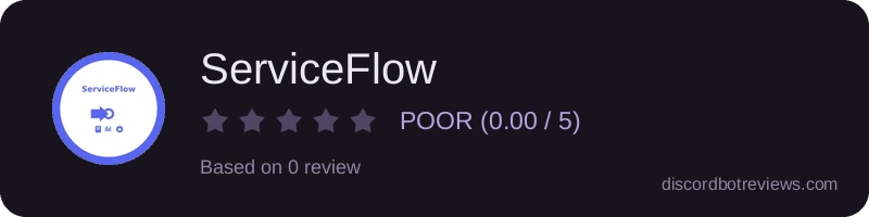 Rating widget preview for ServiceFlow