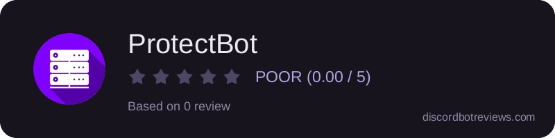 Rating widget preview for ProtectBot