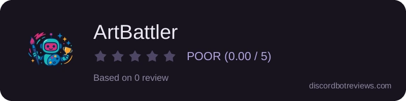 Rating widget preview for ArtBattler