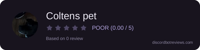 Rating banner for Coltens pet 