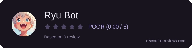 Rating widget preview for Ryu Bot