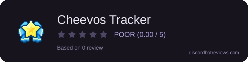 Rating banner for Cheevos Tracker