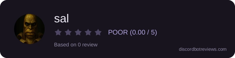 Rating widget preview for sal