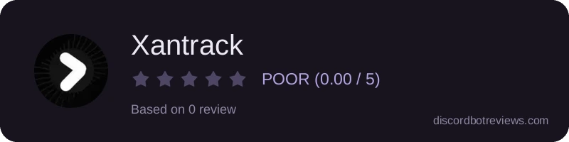 Rating widget preview for Xantrack