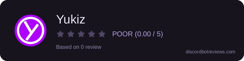 Rating widget preview for Yukiz