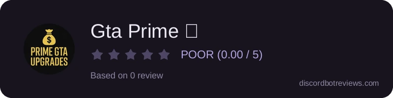 Rating widget preview for Gta Prime 🤖