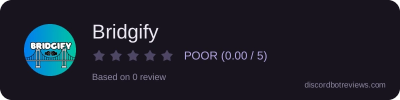 Rating widget preview for Bridgify