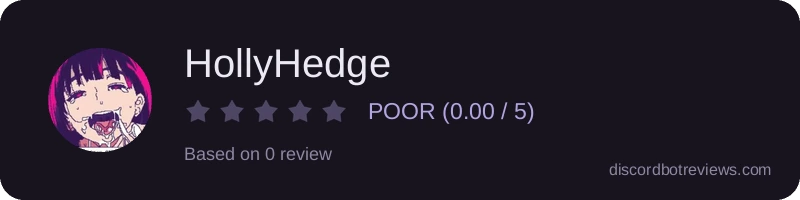 Rating widget preview for HollyHedge