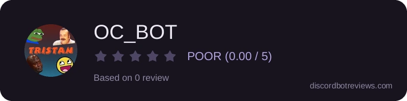 Rating widget preview for OC_BOT