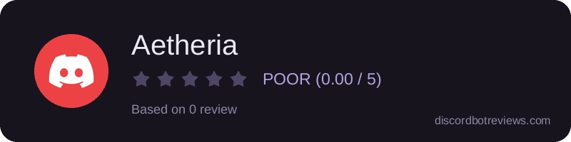 Rating widget preview for Aetheria