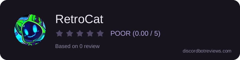 Rating widget preview for RetroCat