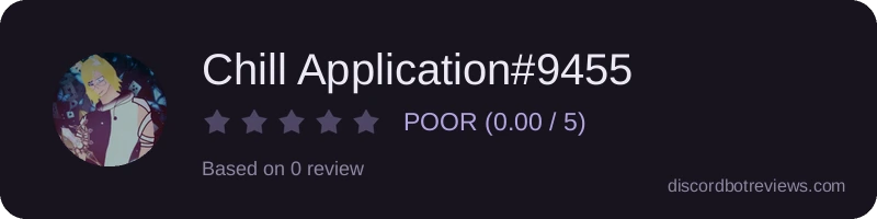 Rating widget preview for Chill Application#9455