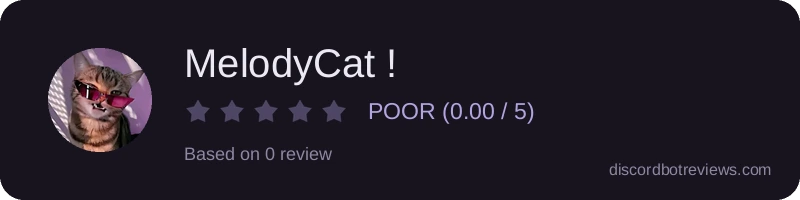 Rating widget preview for MelodyCat !