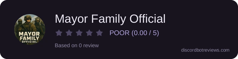 Rating widget preview for Mayor Family Official