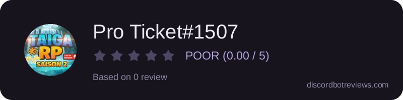 Rating widget preview for Pro Ticket#1507