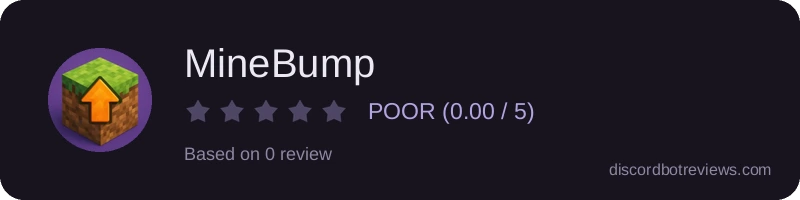 Rating widget preview for MineBump