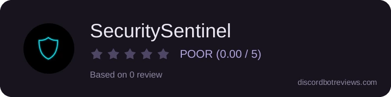 Rating widget preview for SecuritySentinel