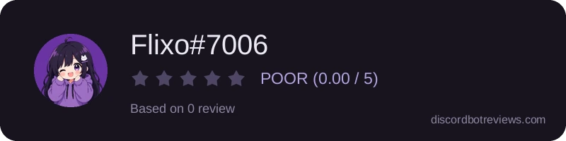 Rating widget preview for Flixo#7006
