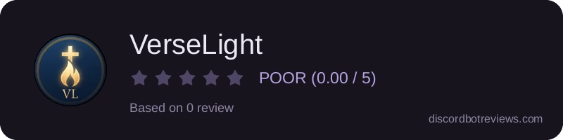 Rating widget preview for VerseLight