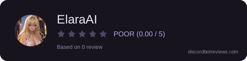 Rating widget preview for ElaraAI