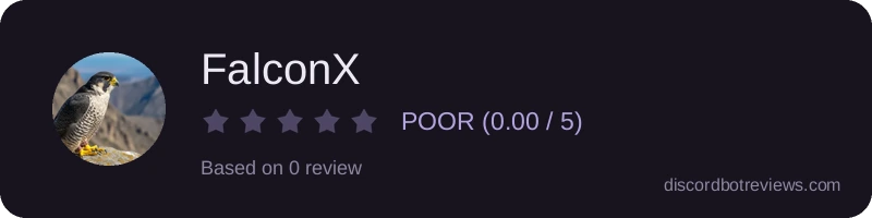 Rating widget preview for FalconX