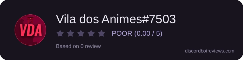 Rating widget preview for Vila dos Animes#7503