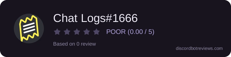 Rating widget preview for Chat Logs#1666