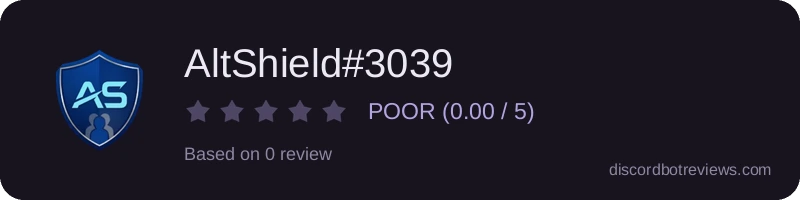 Rating banner for AltShield#3039