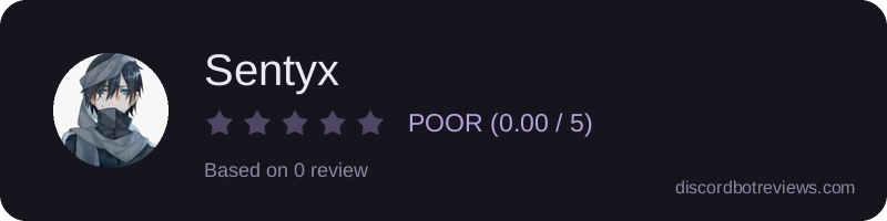 Rating widget preview for Sentyx