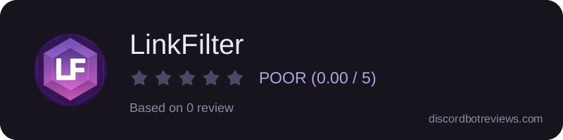 Rating widget preview for LinkFilter