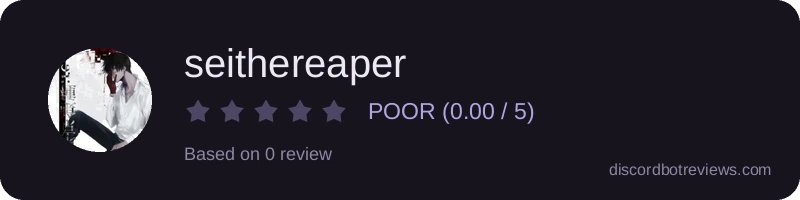 Rating widget preview for seithereaper