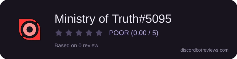 Rating widget preview for Ministry of Truth#5095