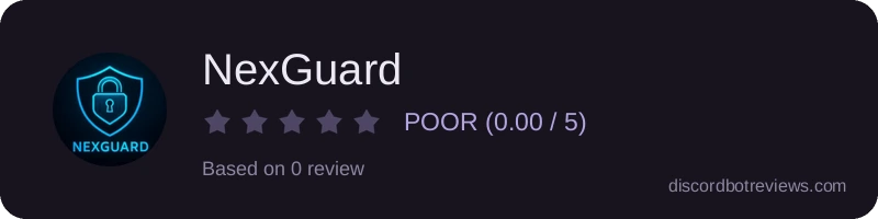 Rating widget preview for NexGuard