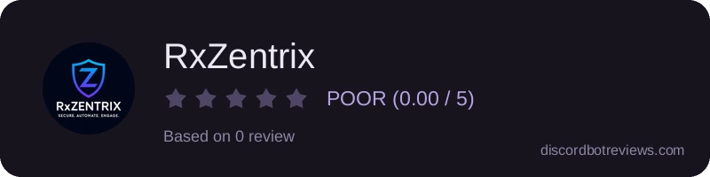 Rating widget preview for RxZentrix