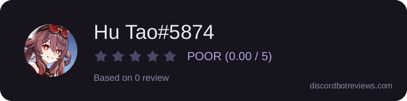 Rating widget preview for Hu Tao#5874